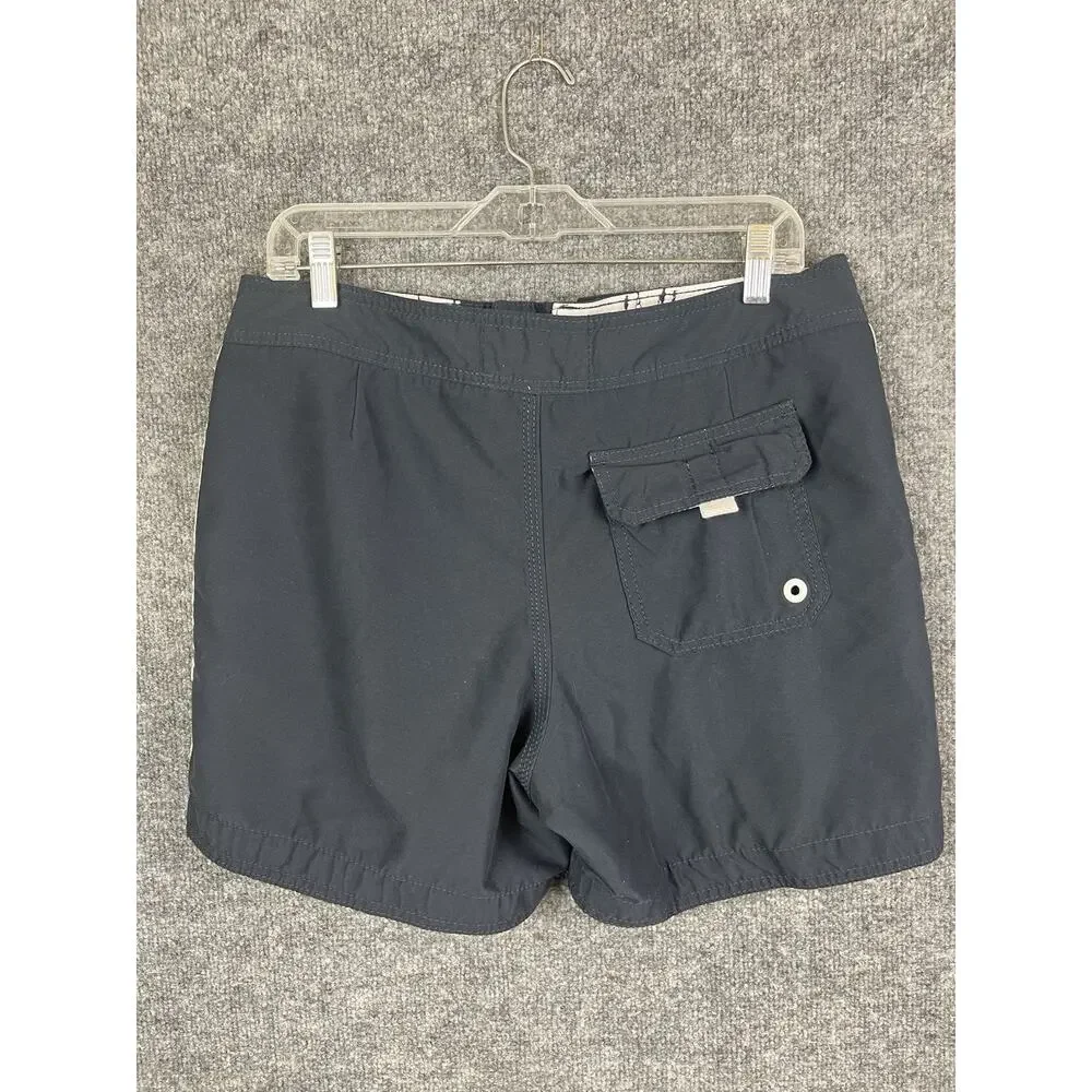 Abercrombie & Fitch Swim Trunks Men's Size S Blue with White‎ Strips Drawstring